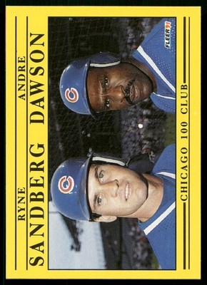 Ryne Sandberg / Andre Dawson - 1991 Fleer Baseball - Super Star Specials #713