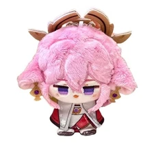 4.7'' Genshin Impact Yae Miko Plush Doll Soft Stuffed Plushie Keychain Toys Gift
