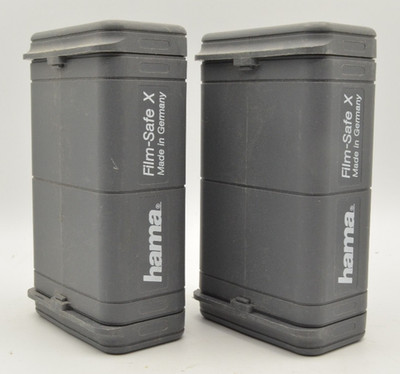 Lot of 2 Hama Film Safe X Storage Box Made In Germany Travel Case X-RAY PROTECT