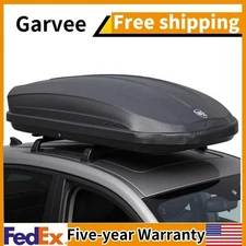 14 Cubic Feet Rooftop Cargo Box Carrier 165Lbs Capacity with Secure Straps&Keys