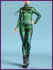 Snake Costume Women's Jumpsuit Unique Animal Festival Bodysuit Halloween Rave