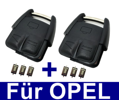 2x Schlüssel Fernbedienung Gehäuse Für OPEL VECTRA C SIGNUM+6x Mikro Taster 