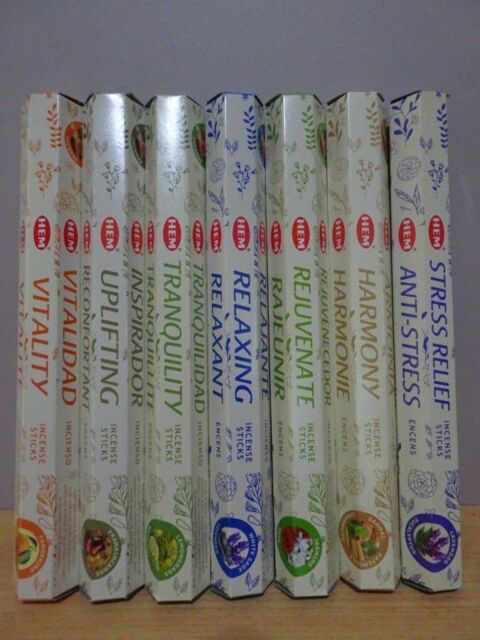 Aromatherapy Collection Incense - Choose 1 - 7 Packets = 20-140 Sticks HEM Hex
