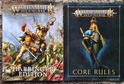 AOS  Age Of Sigmar Harbinger Edition Book and Core Rules   Brand New / Free Ship