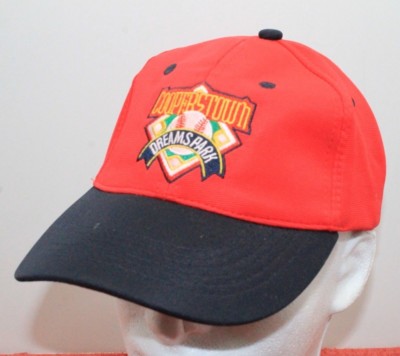 Casquette De Baseball Cooperstown Dreams Park - Bleu Et Rouge Réglable - Authentique Et Neuve Sans étiquette