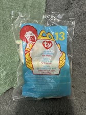NIP 2000 Ty McDonalds Teenie Beanie Baby 13 NEON THE SEAHORSE Original Package