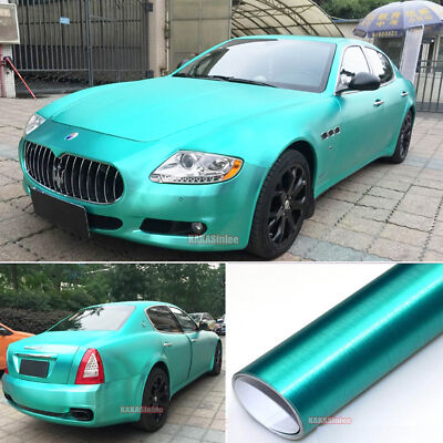 65FT L Green Full SUV Car Wrap Chrome 3D Satin Brushed Air Free Vinyl Sticker AX
