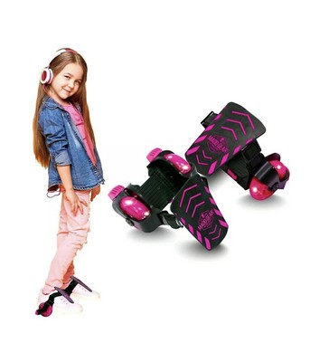 New Madd Gear Rollers Light Up Heel Roller Skates  Pink