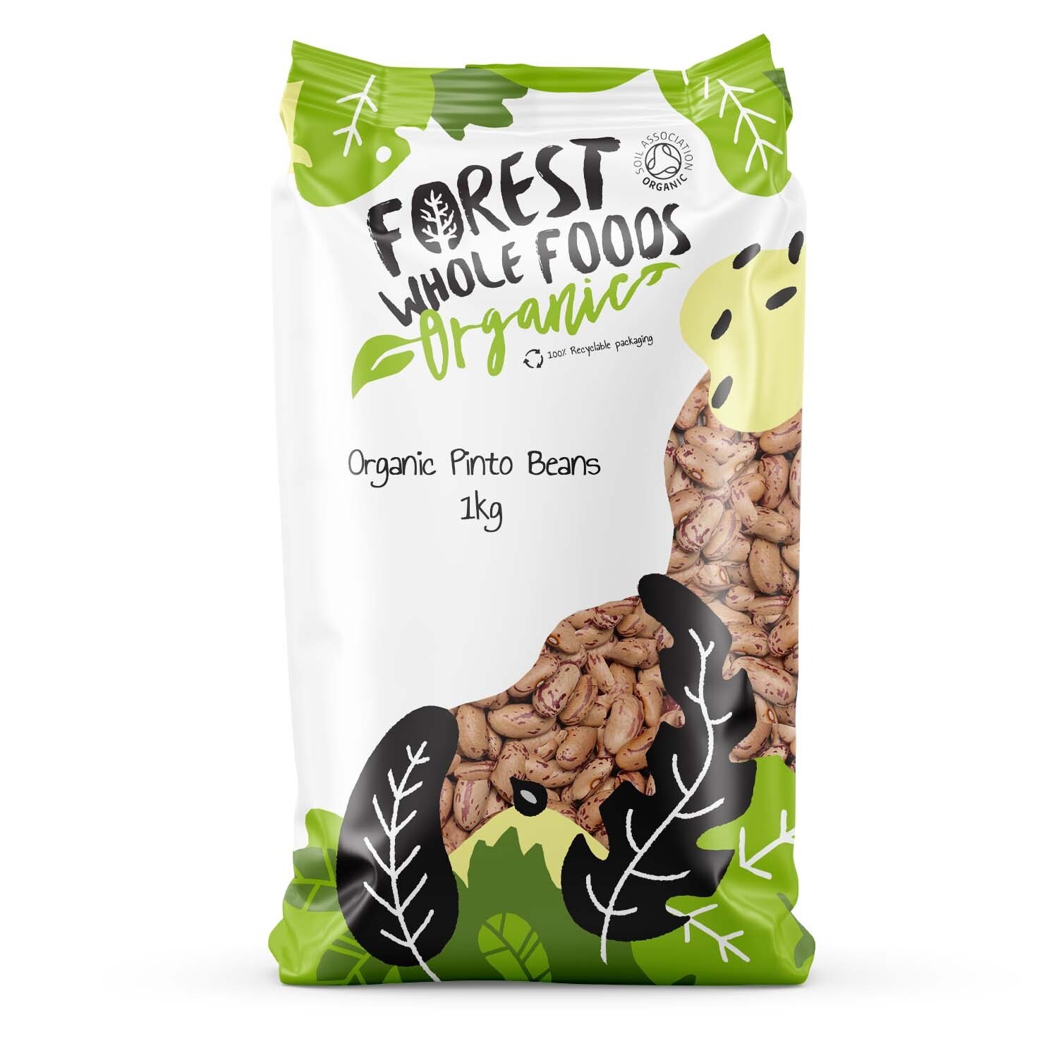 Organic Pinto Beans 1kg - Forest Whole Foods