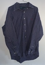 Polo Ralph Lauren Men s Longsleeve Purple Plaid Button Down Shirt Size 16.5