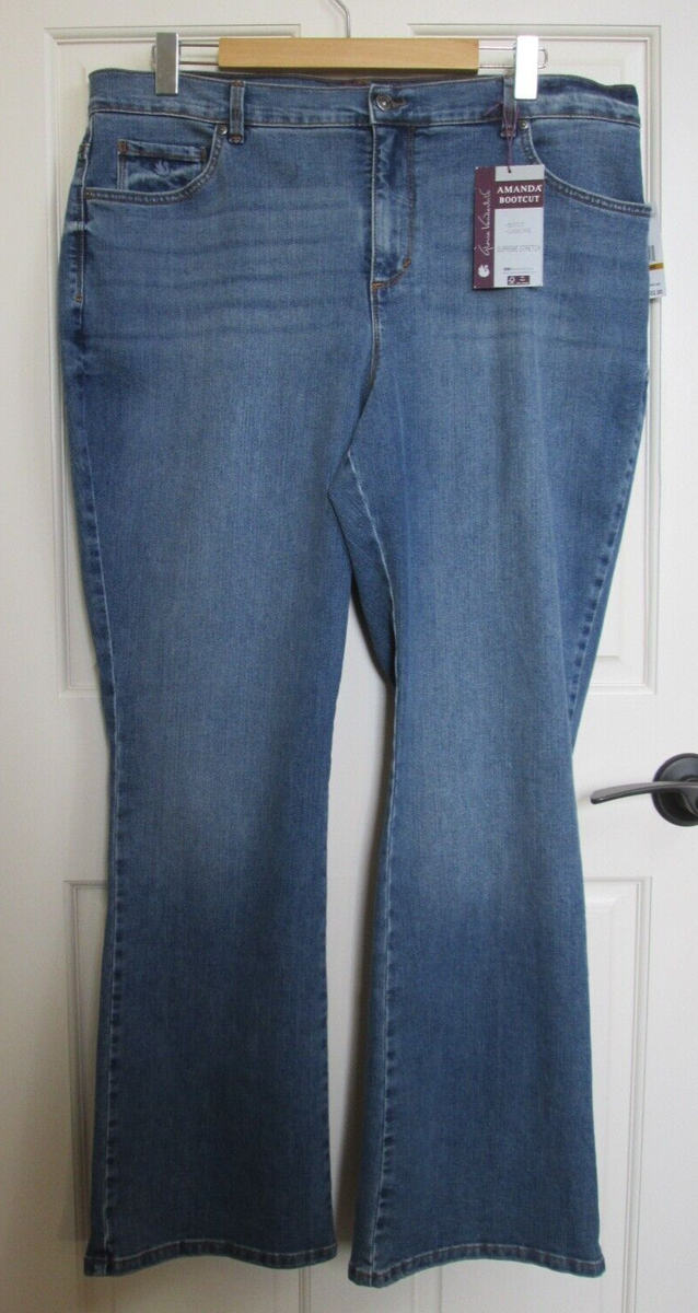Plus Size Gloria Vanderbilt Amanda Bootcut Jeans Tall NWT Gloria