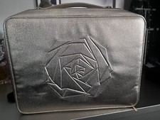 New Lancome Cosmetic Makeup Bag Train Case Golden Color