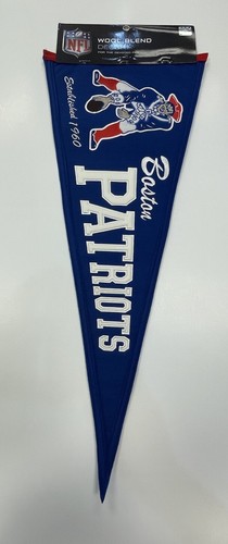 Boston Patriots NFL Winning Streak Embroidered Throwback Wool Pennant!!!
