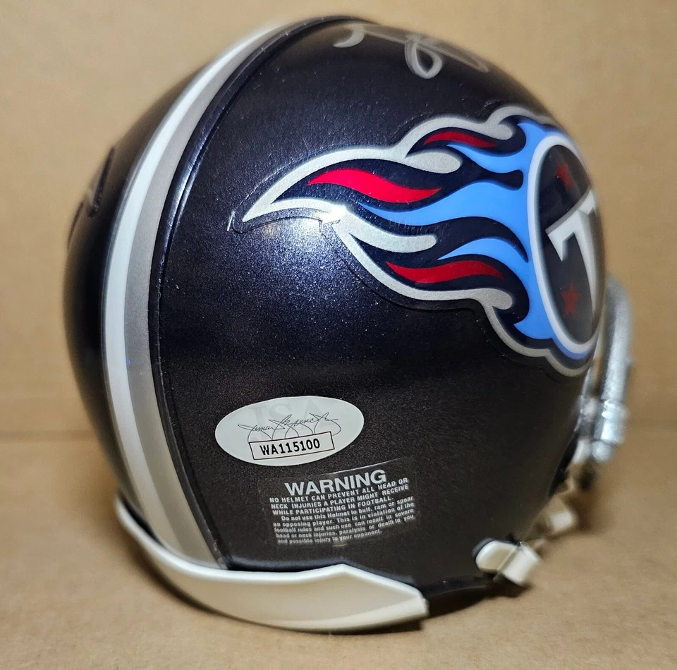 LenDale White Signed Tennessee Titans Mini Football Helmet Autographed JSA COA - Image 3 of 4