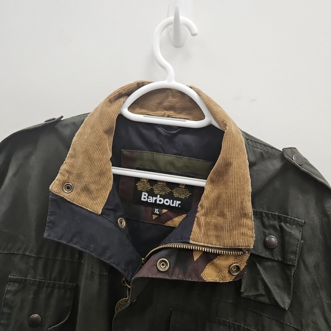 Barbour Cowen Commando Wax Waterproof Green Army Camouflage