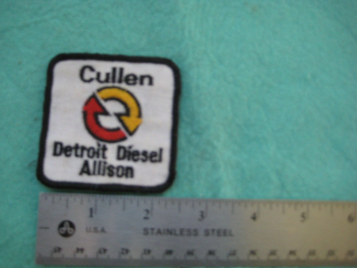 Vintage Cullen Detroit Diesel Allison Dealer Service Parts Patch
