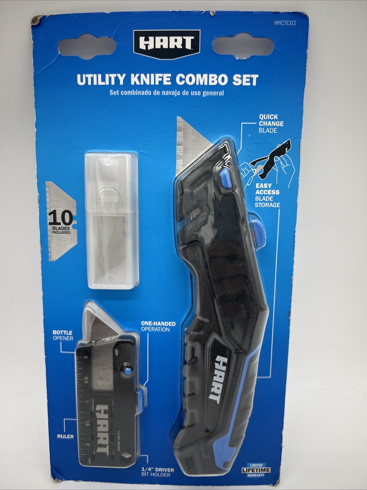 Combo Set Easy Access Blade Hhctc02 10 Blades Inc Frees&h