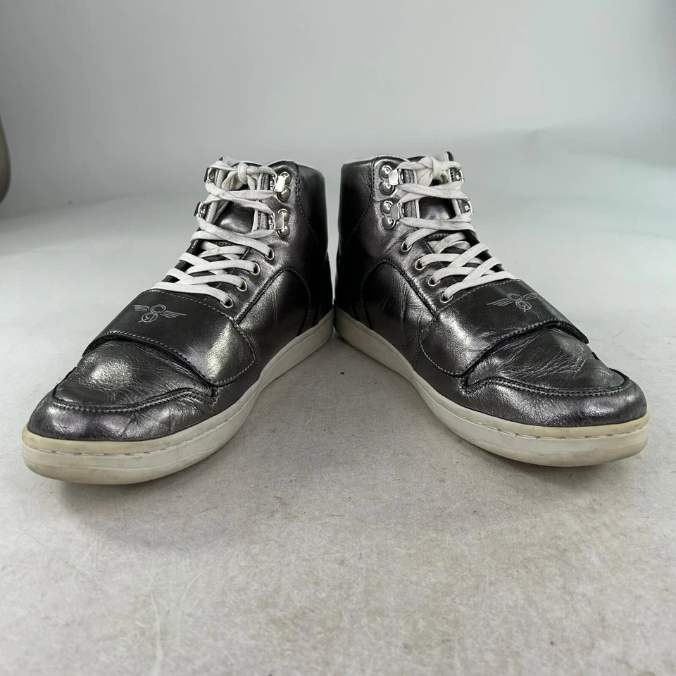 Creative Recreation Women's Silver Patent Hi-top Sneakers US 9.5 Lace-Up Shoes - Image 3 of 4