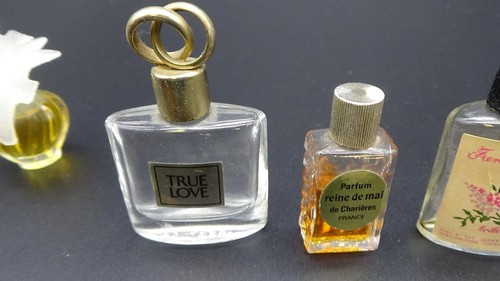 Lote de 14 botellas de perfume miniatura vintage mezcladas algunas completas raras Francia L@@K - Imagen 8 de 12