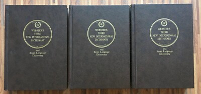 Webster's Third New International Dictionary Seven Language Dictionary WIE NEU