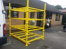 x2 BLUE Stackable Steel Stillages 2.4ext x 1ext x 1.5M removeable posts HD