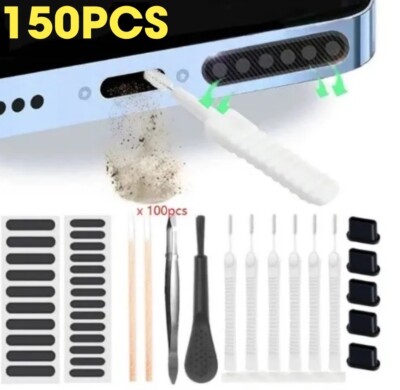 Set di pulizia per cellulare, 8 pezzi, per la pulizia di iPhone USB C, presa di