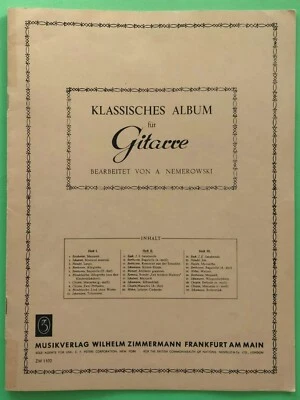 •Klassisches  Album  für  Gitarre  Heft 2• bearbeitet von A. Nemerowski  - Bild 1 von 4