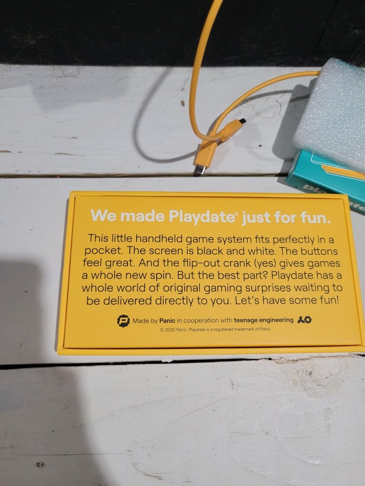 Playdate Console Adult Owned Gently Used Cover Included