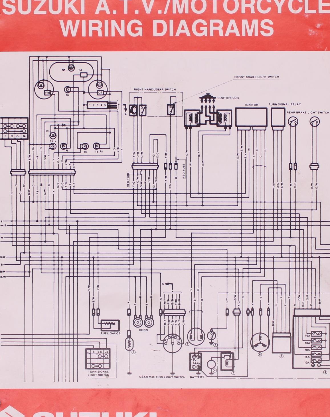 Suzuki Wiring Diagram Manual Part Number - 99923-13881 | eBay