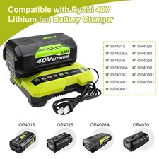 For Ryobi 40V Battery Charger OP408VNM 40-Volt Lithium-Ion Battery Charger