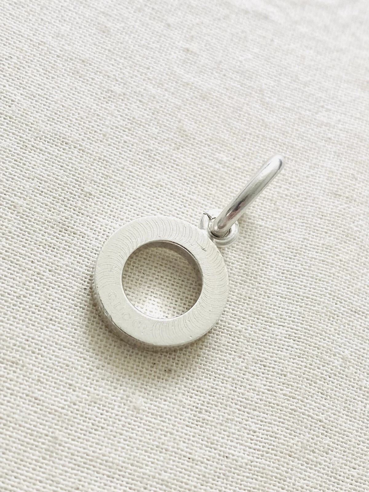 Gucci ciondolo cerchio in argento 925 per collana