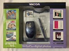 Wacom Graphire 3 4x5 USB Tablet w/Pen, Mouse & Software CD's CTE430SA New Sealed