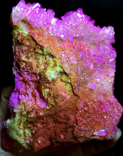 752g WOW! MORE COLOUR Aura Quartz Crystal Titanium Bismuth Silicon Rainbows - Picture 11 of 11