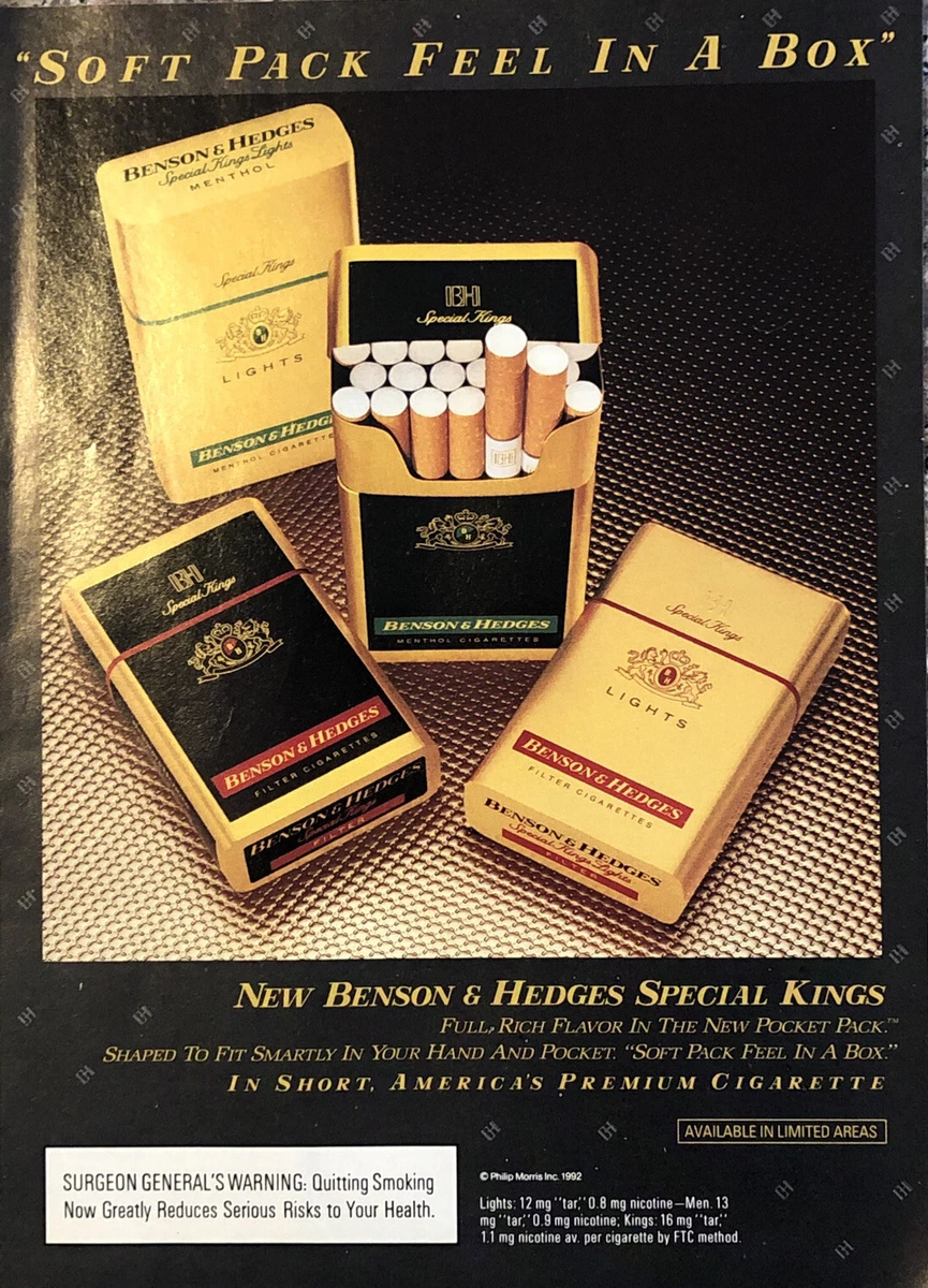 1963 Benson And Hedges Cigarettes Advertisement On EBid