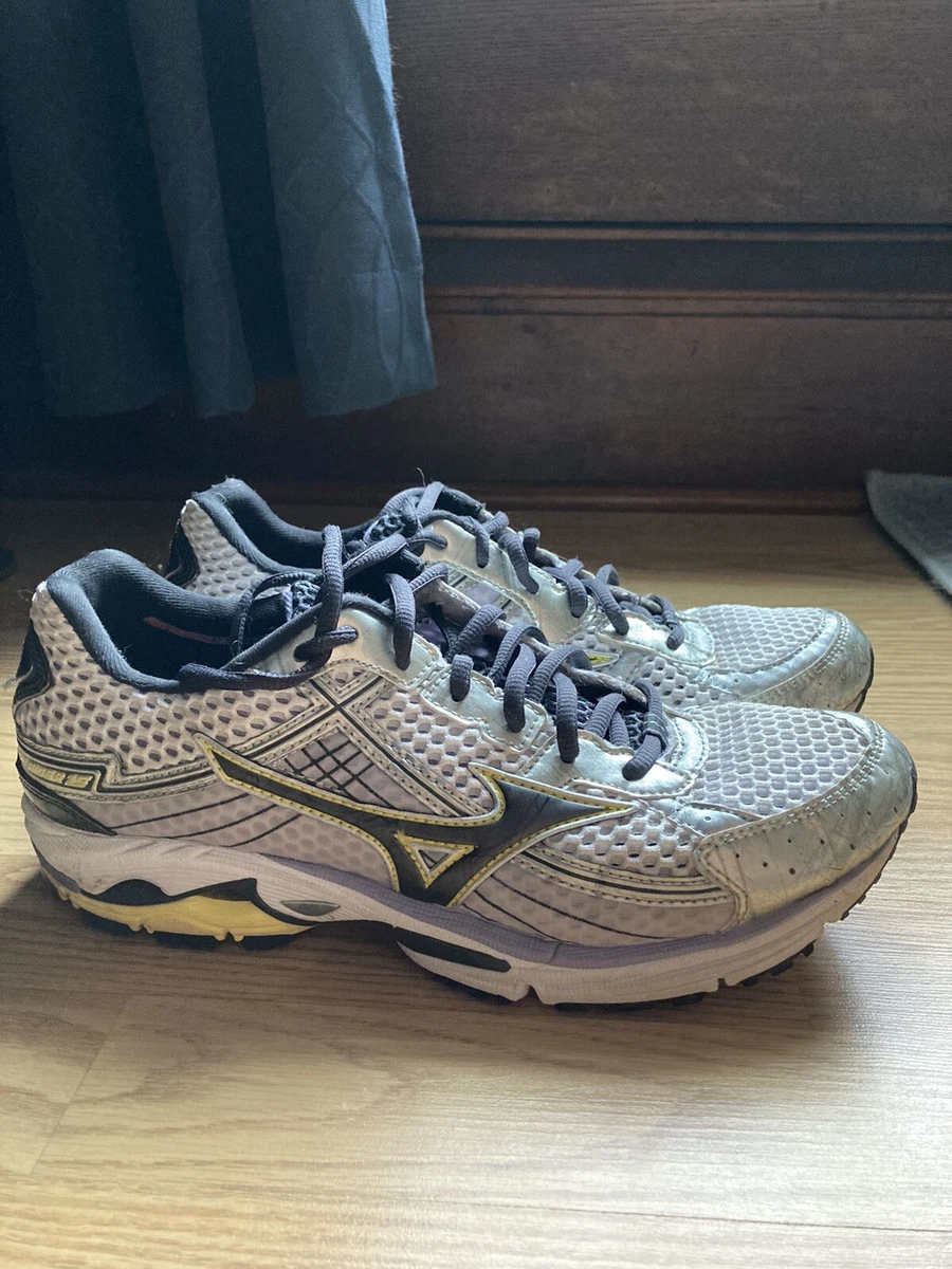 Mizuno Wave Rider 15 Running Athletic Shoes Sneakers White Silver Womens 9.5