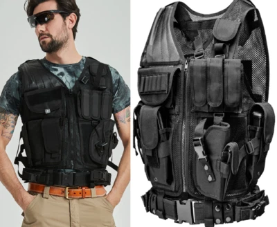 U.S Military Army Swat Police Tactical Vest Airsoft Hunting Combat Training Gear