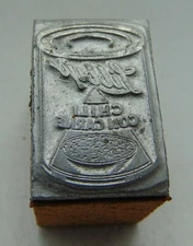 Vintage Letterpress Printing Block Libby's Chili Con Carne Can