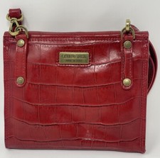 Borsa Caterina Lucchi borsetta tracolla pelle rossa foderata Made in Italy