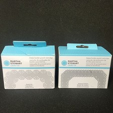 Martha Stewart Frame Border Punch Cartridge Floral Tile  Diamond Lattice NEW