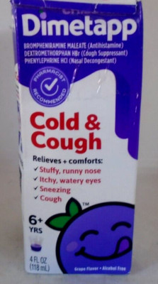Children's Dimetapp Cough & Cold, Sneezing Relief Liquid Grape - 4 fl