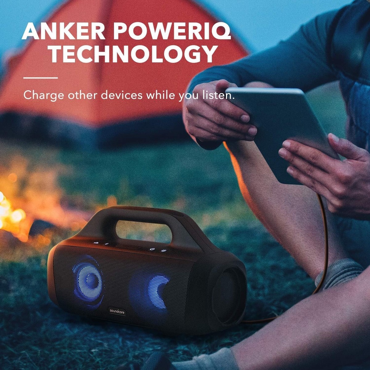 Anker Soundcore Select Pro Portable Bluetooth Speaker LED Outdoor