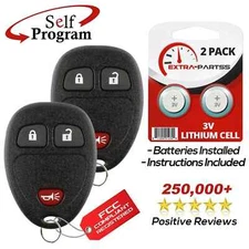 2 For 2008 2009 2010 Saturn Vue Remote Keyless Entry Key Fob