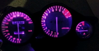 led clock upgrade kit lightenUPgrade PINK Yzf1000 thunderace