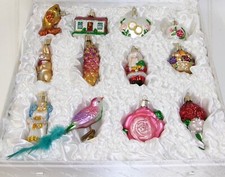 Old World Christmas Bridal Collection Hanging Ornaments Boxed Set