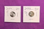 2026 P & D Emerging Liberty Dimes "BU"  In Coin Flips! **FREE SHIPPING**#wj594