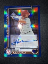 2025 Topps Pro Debut - Cole Messina #PD-176 Blue Foil Autographs /150 (AU, RC)