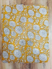 25 Yard Hand Block Print Handmade Cotton Indian Natural Sanganeri Printed Fabric