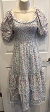 LoveShackFancy X Target Midi Floral Dress XXS Celest 