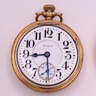 Antique Running  Elgin Pocket Watch  B W Raymond ~ 17 Jewels, Size 18, Lever Set