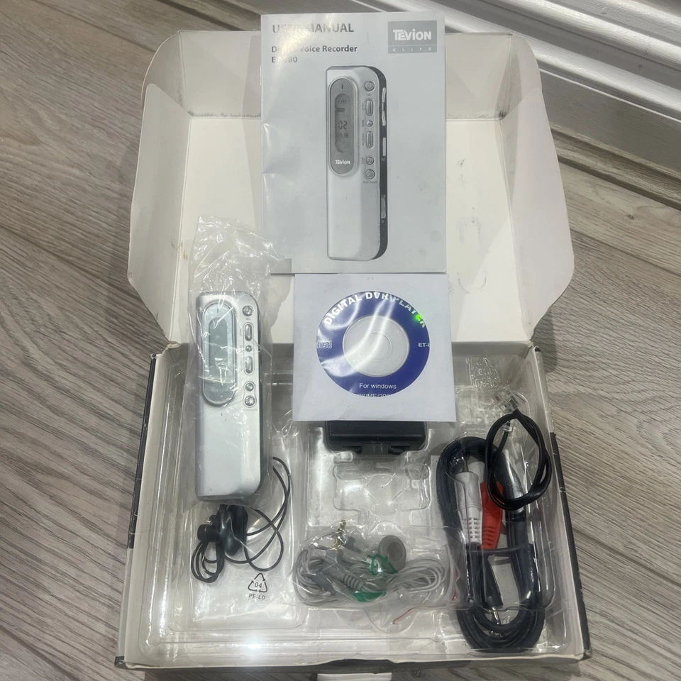 Tevion Elite ET-880 512MB Digital Voice Recorder Dictaphone Boxed - USB - MP3 - Image 2 of 4